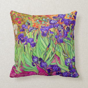 PixDezines van gogh iris/st. Rückstand Kissen