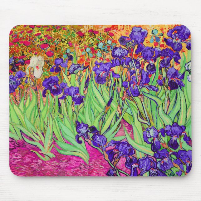 PixDezines van gogh iris/st. Rückstand Mousepad (Vorne)