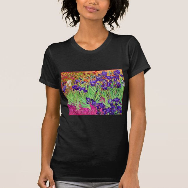PixDezines van gogh iris/st. Rückstand T-Shirt (Vorderseite)