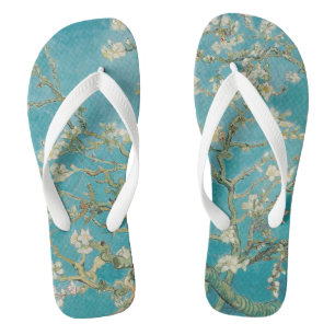 PixDezines Van Gogh Mandelblüten bei Saint-Rémy Flip Flops