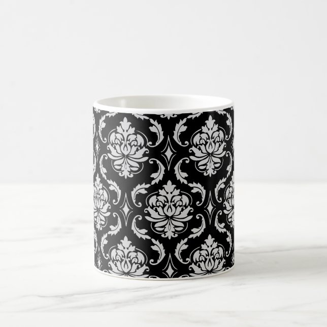 PixDezines Vendome Damask, DIY Hintergrundfarbe! Kaffeetasse (Mittel)
