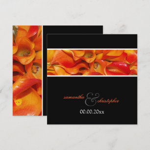 PixDezines VERBRANNTE ORANGE CALLA LILIE EINLADUNG