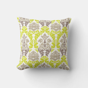 PixDezines Versailles Damast/Diy-Hintergrundfarbe Kissen