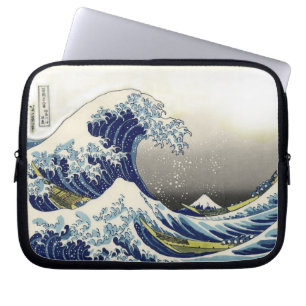 PixDezines Vintag, Great Wave, Hokusai 葛 飾 北 斎 の 神 Laptopschutzhülle