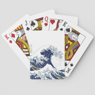 PixDezines Vintag, Great Wave, Hokusai 葛 飾 北 斎 の 神 Spielkarten