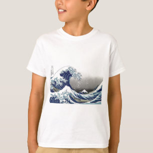 PixDezines Vintag, Great Wave, Hokusai 葛 飾 北 斎 の 神 T-Shirt
