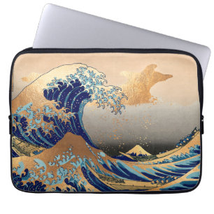 PixDezines Vintag, Große Welle, Hokusai 葛 飾 北 斎 の  Laptopschutzhülle
