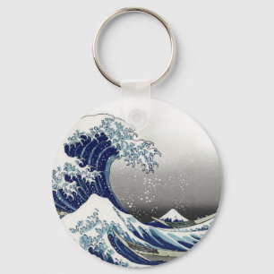 PixDezines Vintag, Große Welle, Hokusai 葛 飾 北 斎 の Schlüsselanhänger