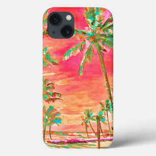 PixDezines Vintag Hawaiian Beach/Coral/Aquamarin Case-Mate iPhone Hülle