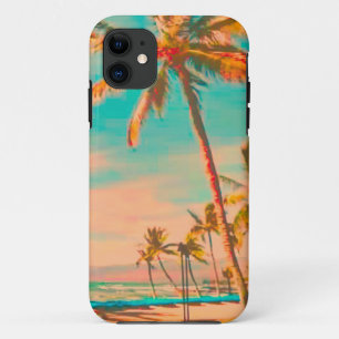 PixDezines Vintag Hawaiian Beach Scene/aquamarin Case-Mate iPhone Hülle