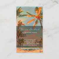 PixDezines Vintag Hawaiian Beach Scene