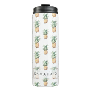 PixDezines Vintage-Ananas-Muster Thermosbecher