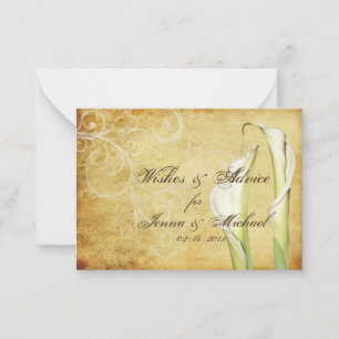 PixDezines Vintage-Calla-Lilien Ratgeber Karten