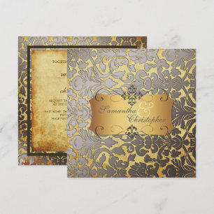 PixDezines Vintage Damast/DIY-Schriften.. Einladung