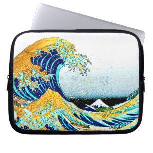 PixDezines Vintage, Große Welle, Hokusai 葛飾北斎の神奈川沖 Laptopschutzhülle