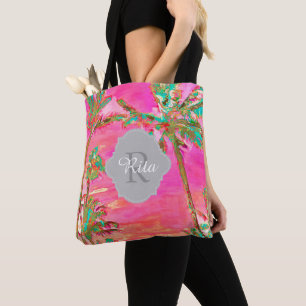 PixDezines Vintage Hawaiian Beach/Rosa
