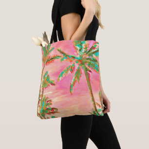 PixDezines Vintage Hawaiian Beach/Rosa/Türkis