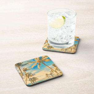 PixDezines vintage hawaiianische Strand Untersetzer