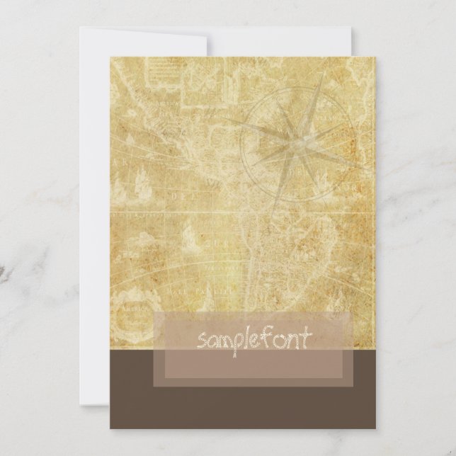 PixDezines Vintage Karte+Kompass (Vorderseite)