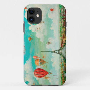 PixDezines vintage Luftballons/Eiffelturm/Paris Case-Mate iPhone Hülle