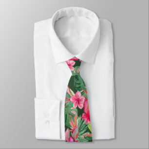 PixDezines Vintage Pastell H2 Hawaii Florale Blatt Krawatte
