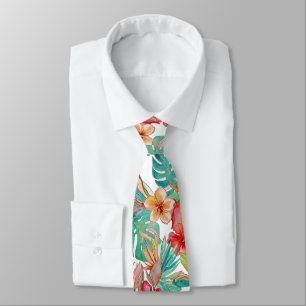 PixDezines Vintage Pastell H2 Hawaii Florale Folia Krawatte