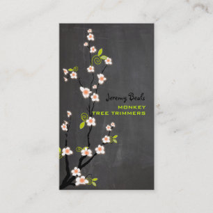 PixDezines Vintage Rosa Kirschblüten, Havanna Visitenkarte