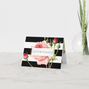 PixDezines Vintage Rosen/Redoute/Danke Dankeskarte