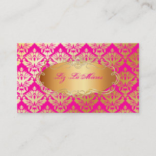 PixDezines vintage sabine damast Visitenkarte