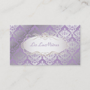 PixDezines vintage sabine damast Visitenkarte