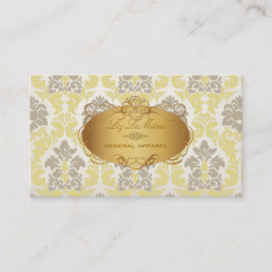 PixDezines vintage Versailles Damast Visitenkarte