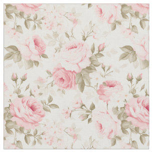 PixDezines Vintage Victoria Blush Rosa Rosen  Stoff