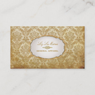 PixDezines Vintager piqué Damast Visitenkarte