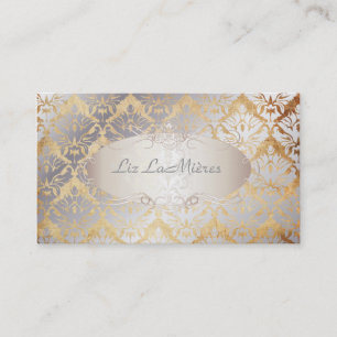 PixDezines Vintager Sabine Damast Visitenkarte