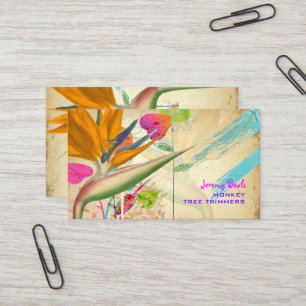 PixDezines Vintager Vogel des Paradieses, in Indie Visitenkarte