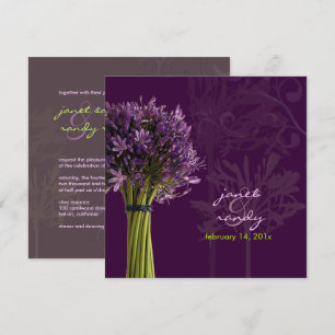 PixDezines Violetter Schmucklilien/DIY Hintergrund Einladung
