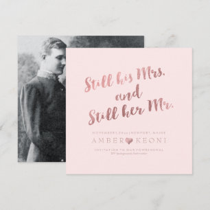 PixDezines Vow Renewal/Imitate Rose Gold/DIY-Band Einladung