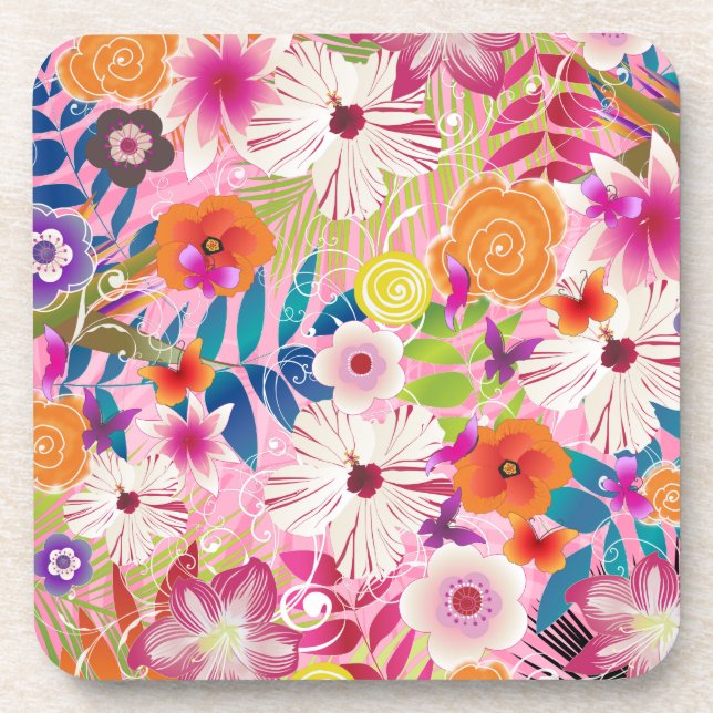 PixDezines wailea/DIY Hintergrundfarbe Untersetzer (Vorderseite)
