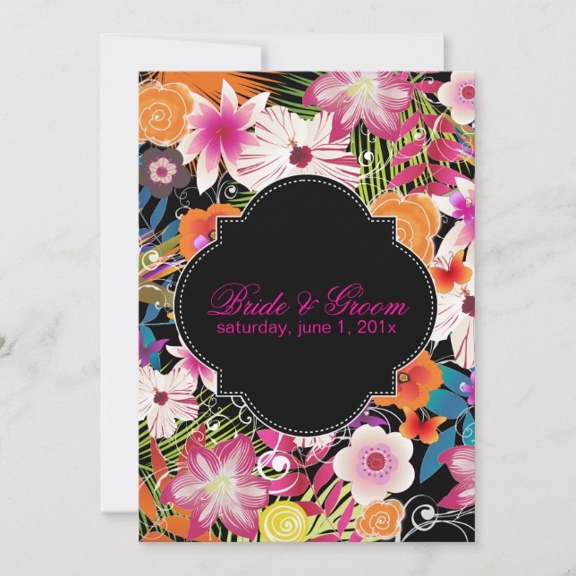 PixDezines Wailea/Tagey Hintergrund Einladung (Vorderseite)