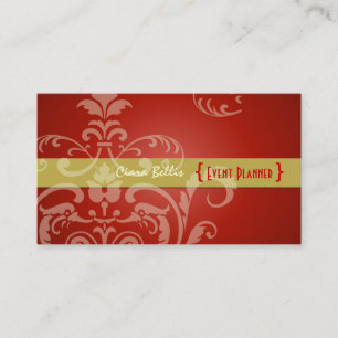 PixDezines Wappen-Damast Visitenkarte