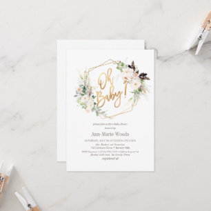 PixDezines Wasserfarbe Rose Kinderdusche Einladung