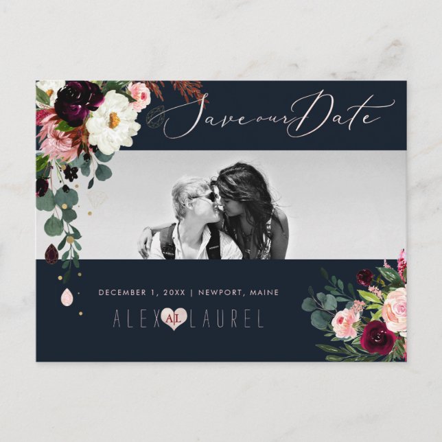 PixDezines Wasserfarbe Rustikales Blut, Save the D Postkarte (Vorderseite)