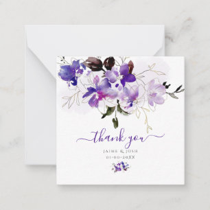 PixDezines Wasserfarbe Süßpeas Violet Lila Mitteilungskarte