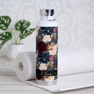 PixDezines Wasserfarben Blumen DIY-Hintergrund Trinkflasche