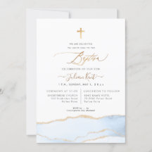 PixDezines Watercolor Agate Baby Blue Gold Taufe