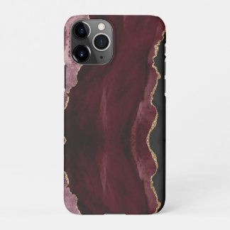 PixDezines WATERCOLOR AGATE BURGUNDY iPhone 11Pro Hülle