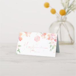 PixDezines Watercolor Bat Mitzvah, Blush Sweetpea Platzkarte