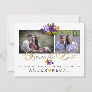PixDezines Watercolor Blumen Save the Date