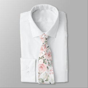 PixDezines Watercolor Blush Rosen Krawatte