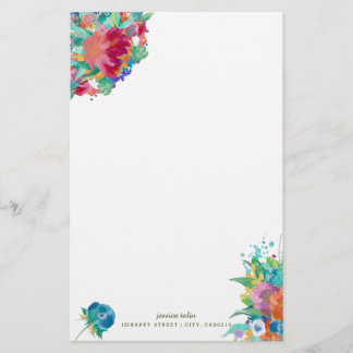 PixDezines Watercolor Floral/DIY Hintergrund Briefpapier